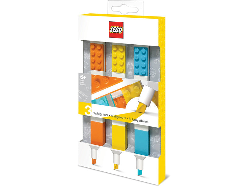 LEGO zvýrazňovače, mix barev 3ks