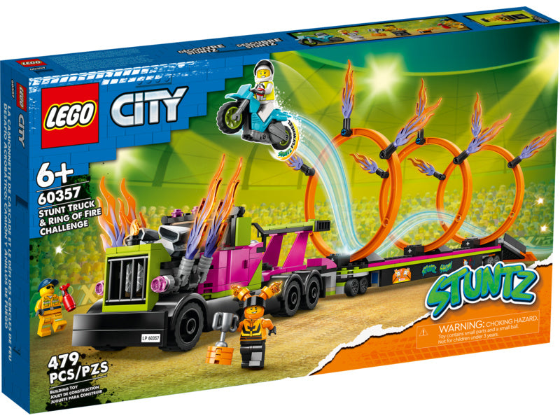 LEGO City - Tahač s ohnivými kruhy
