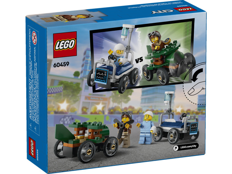 LEGO City - Závodní balíček: Letadlo vs. nemocniční lůžko