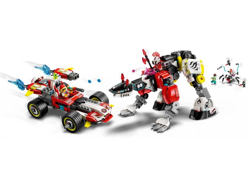 LEGO DREAMZzz - Cooperův tygří robot a Zerův hot rod