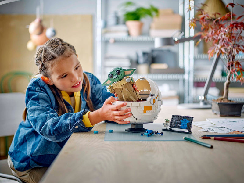 LEGO Star Wars - Grogu ve vznášejícím se kočárku