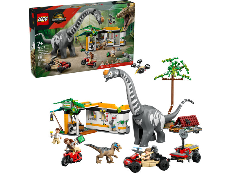 LEGO Jurassic World - Mise na sledování raptora a titanosaura
