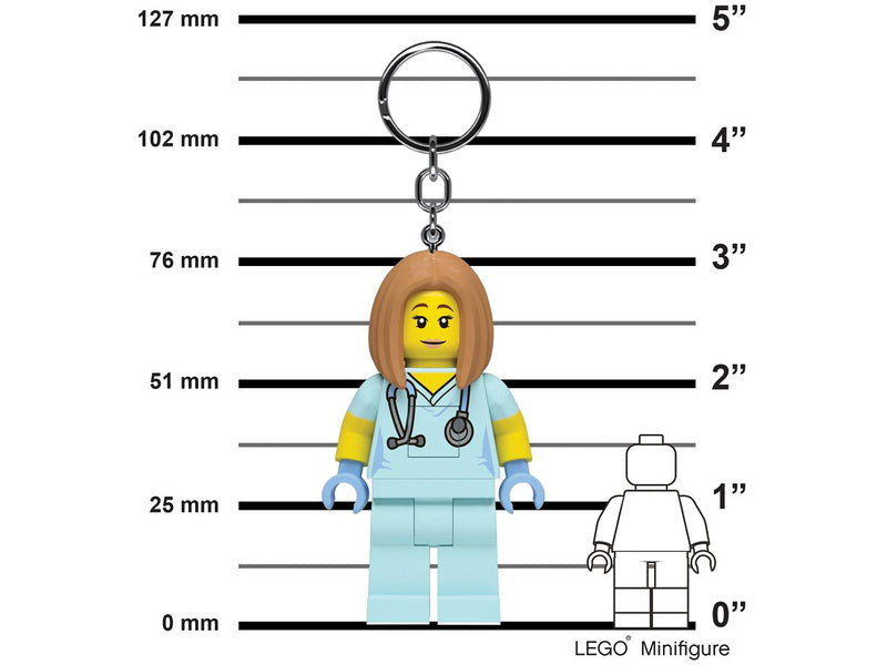 LEGO svítící klíčenka - Zdravotní sestra