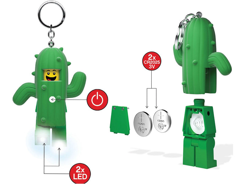 LEGO svítící klíčenka - Kaktus