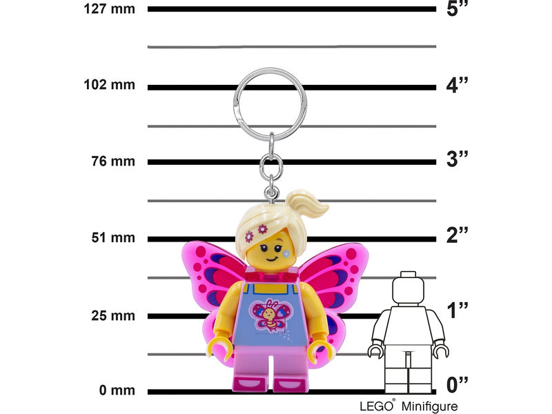 LEGO svítící klíčenka - Motýlí dívka