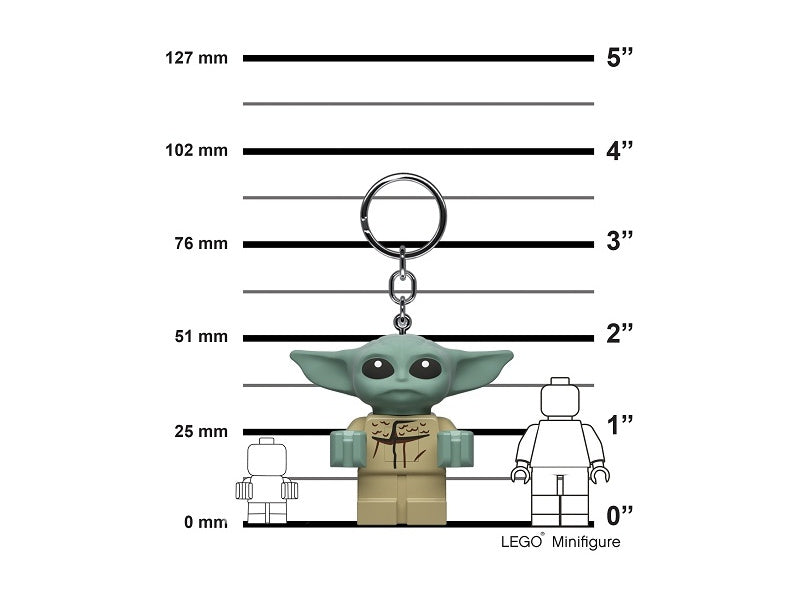 LEGO svítící klíčenka - Star Wars Baby Yoda