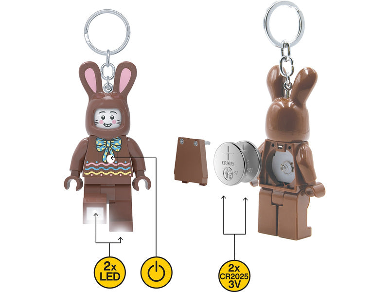 LEGO svítící klíčenka - Iconic Čokoládový Zajíc
