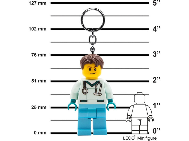 LEGO svítící klíčenka - Iconic Zdravotní bratr
