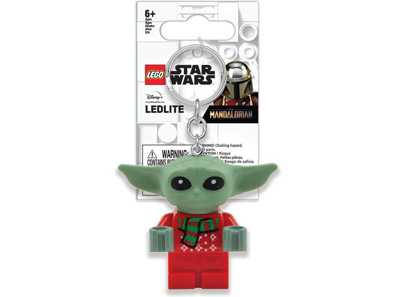 LEGO svítící klíčenka - Star Wars Baby Yoda ve svetru