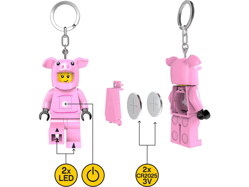 LEGO svítící klíčenka - Prasátko