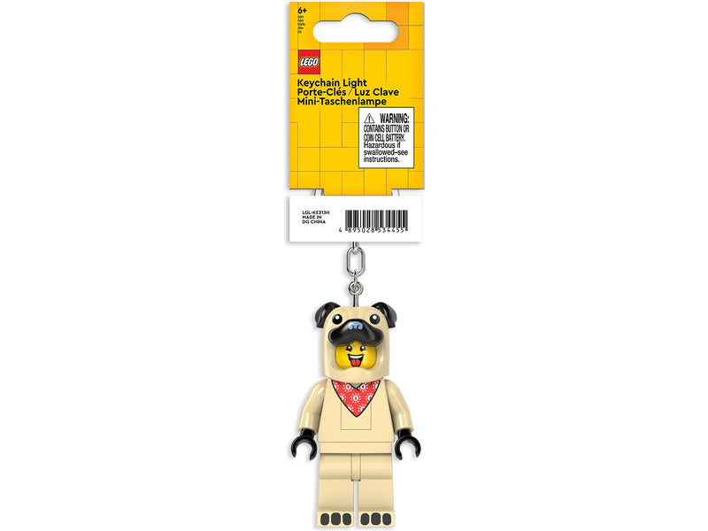 LEGO svítící klíčenka - Mopsík