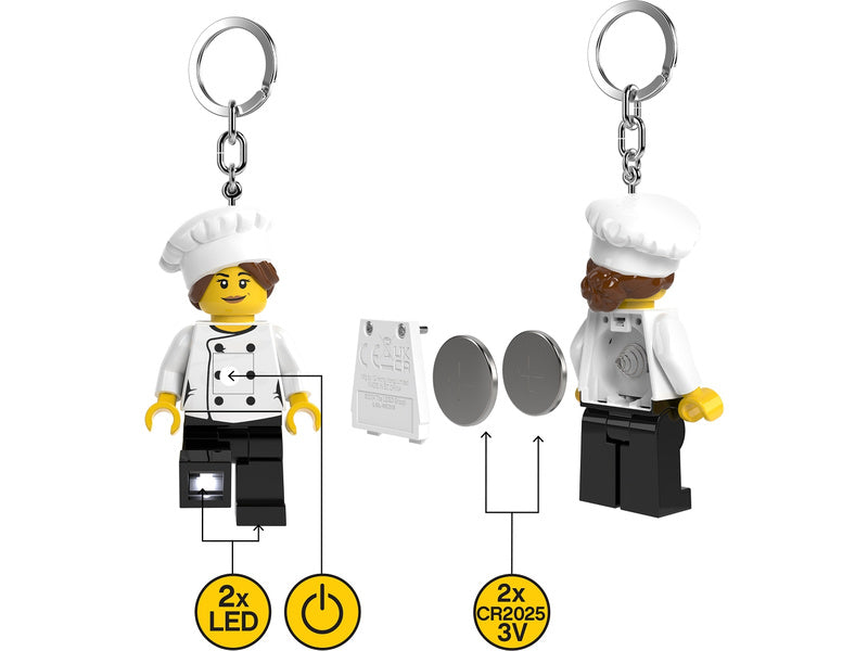 LEGO svítící klíčenka - Šéfkuchařka