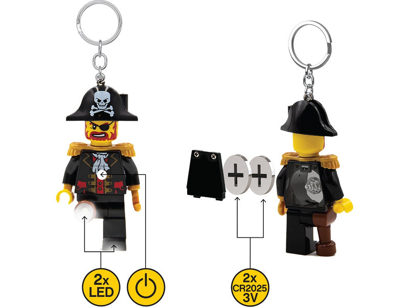 LEGO svítící klíčenka - Kapitán Brickbeard