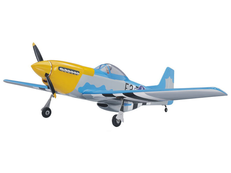 P-51D Mustang 20cc 1.7m ARF žlutý