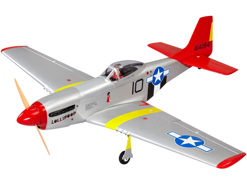 P-51D Mustang 20cc 1.7m ARF červený
