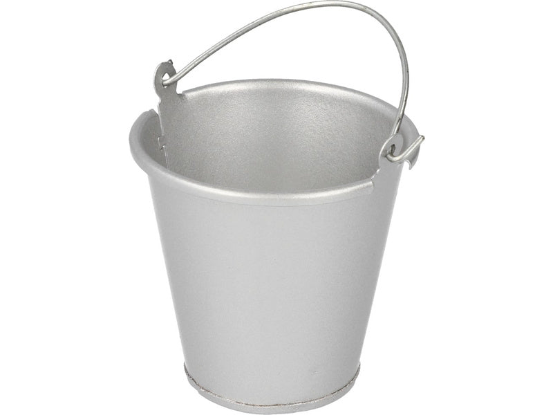Robitronic kovový kbelík stříbrný