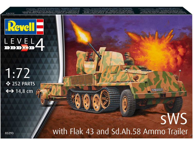 Revell sWS mit Flak-Aufbau als Sfl. mit 3,7cm Flak 43 (1:72)