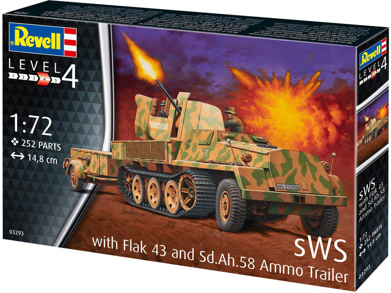 Revell sWS mit Flak-Aufbau als Sfl. mit 3,7cm Flak 43 (1:72)