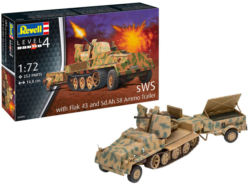 Revell sWS mit Flak-Aufbau als Sfl. mit 3,7cm Flak 43 (1:72)