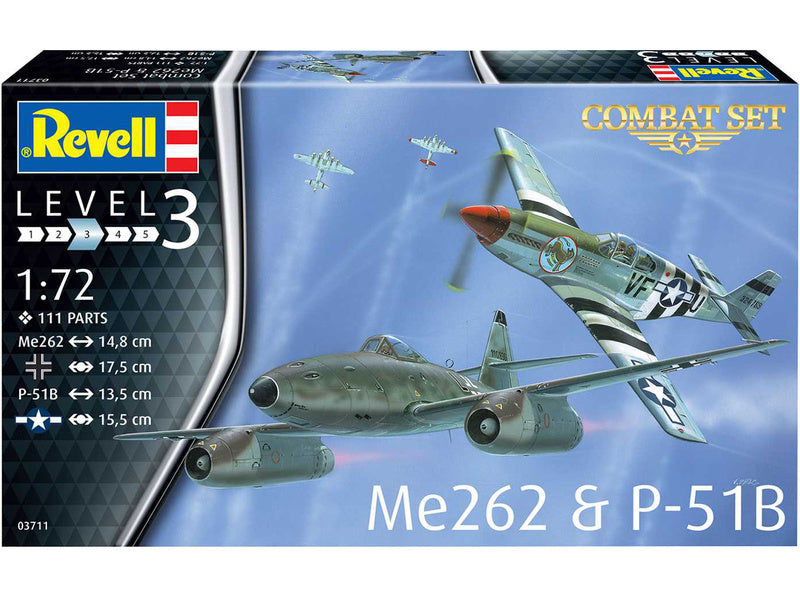 Revell Messerschmitt Me 262, P-51B Mustang(1:72)
