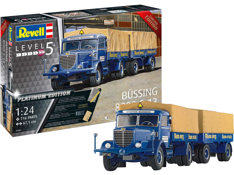 Revell Büssing 8000 S 13 s vlečkou Platinum Edition (1:24) (Giftset)