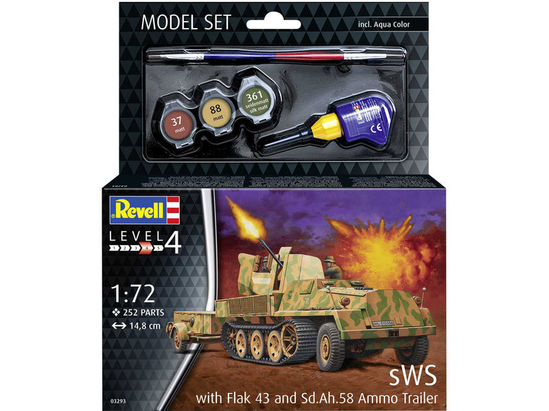 Revell sWS with Flak43 and Sd.Ah58 Ammo Trailer (1:72) (sada)