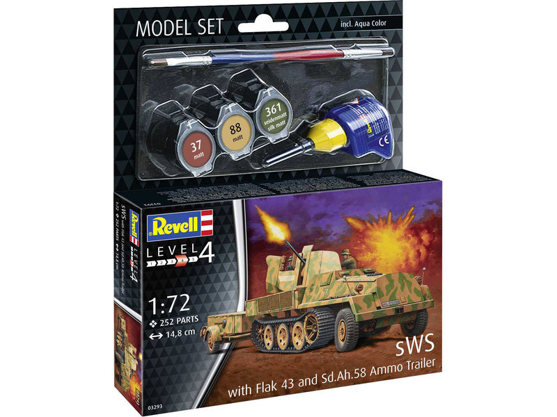 Revell sWS with Flak43 and Sd.Ah58 Ammo Trailer (1:72) (sada)