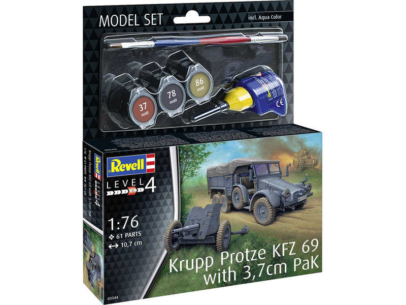Revell Krupp Protze Kfz 69 with 3.7cm Pak (1:76) (sada)