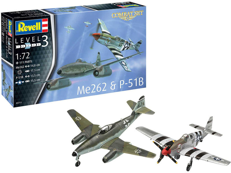 Revell Messerschmitt Me262, North American P-51B (1:72) (sada)