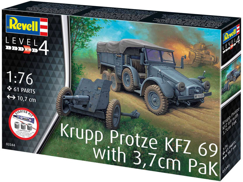 Revell Krupp Protze KFZ 69 with 3,7cm Pak (1:76)