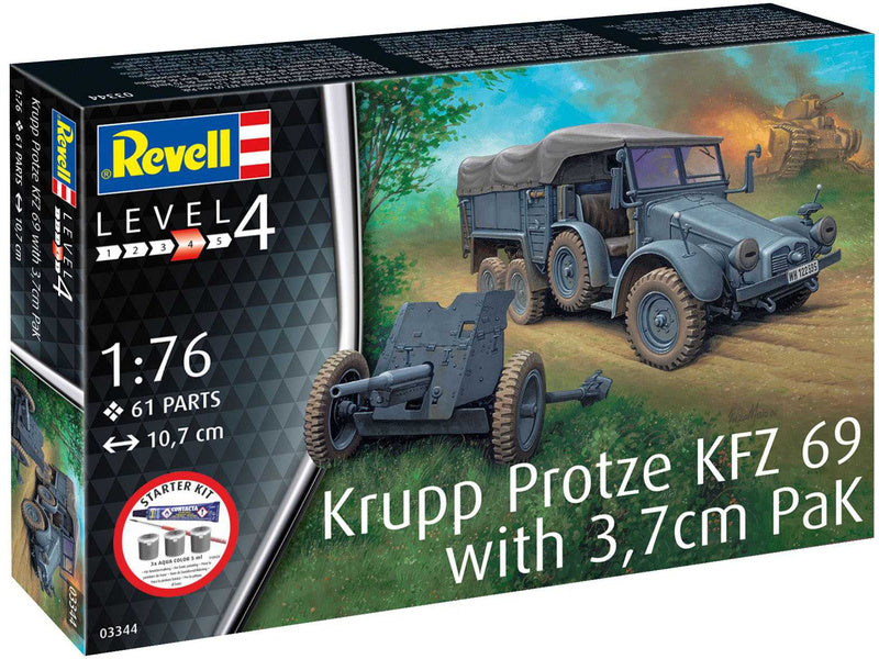 Revell Krupp Protze KFZ 69 with 3,7cm Pak (1:76)