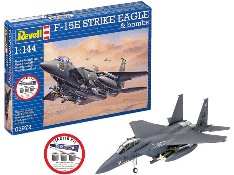 Revell McDonnell F-15E Strike Eagle & bombs (1:144) (Starter Kit)