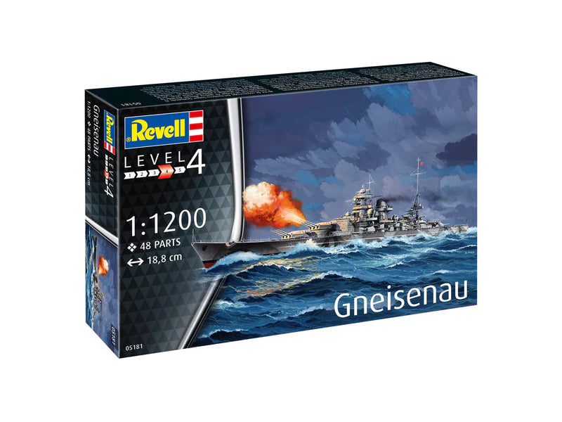 Revell Battleship Gneisenau (1:1200) (starter set)