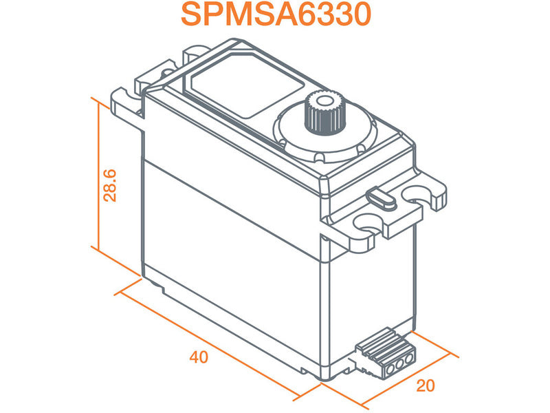 Spektrum servo A6330 BL HV MG 17kg.cm 0.1s/60° 23T