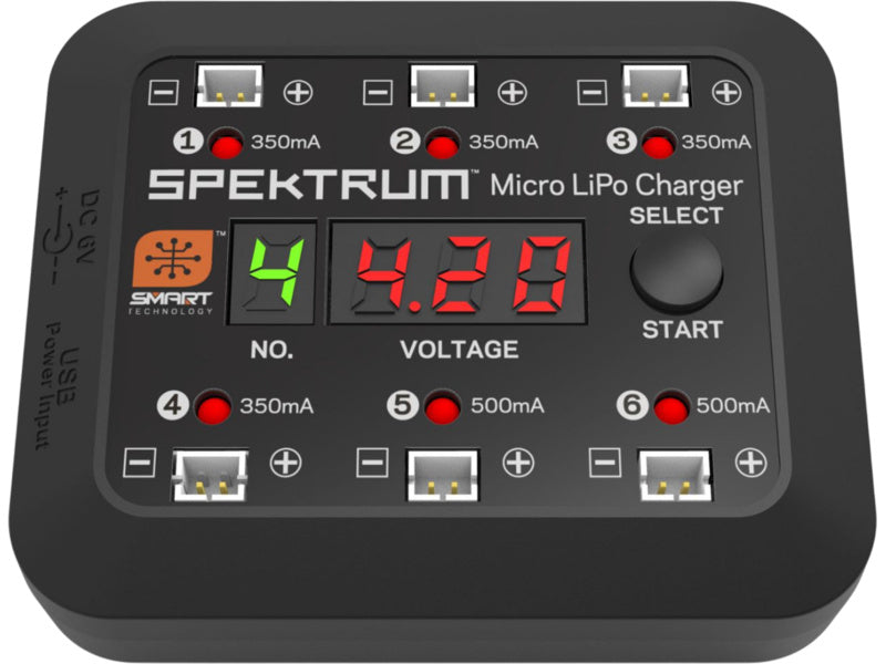 Spektrum nabíječ Micro 6-port DC/USB