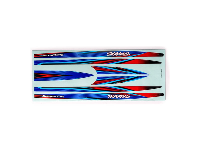 Traxxas samolepky trupu modré (pro Distruptor)