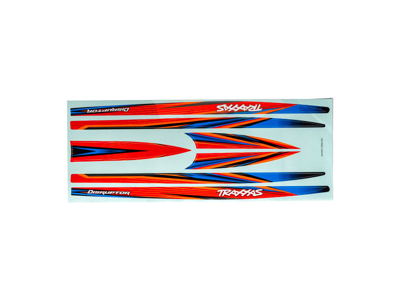 Traxxas samolepky trupu oranžová (pro Distruptor)