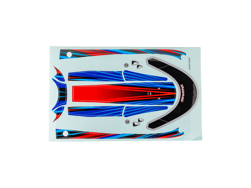Traxxas samolepky paluby modré (pro Distruptor)