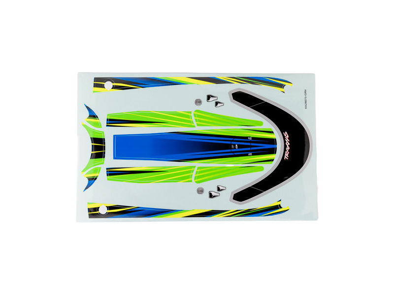 Traxxas samolepky paluby zelená (pro Distruptor)