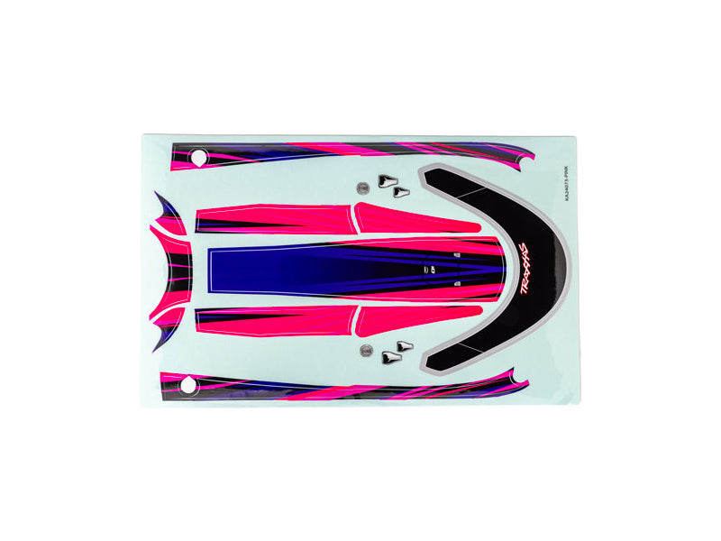 Traxxas samolepky paluby růžová (pro Distruptor)
