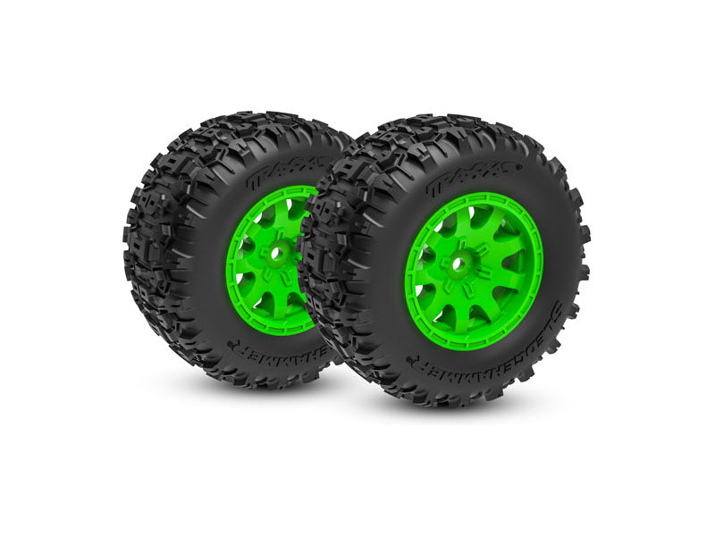 Traxxas kolo 2.1/2.6", disk zelený, pneu Sledgehammer (zadní) (2)