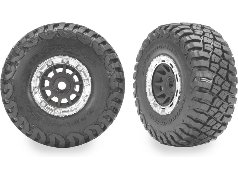 Traxxas kolo 1.4", šedý disk, pneu BFG Mud-Terrain (2)