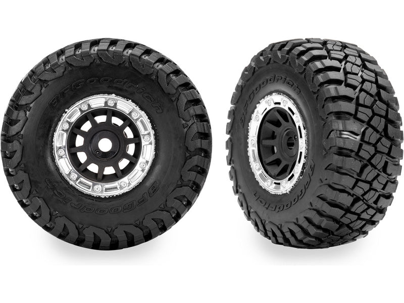 Traxxas kolo 1.4", černý disk, pneu BFG Mud-Terrain (2)