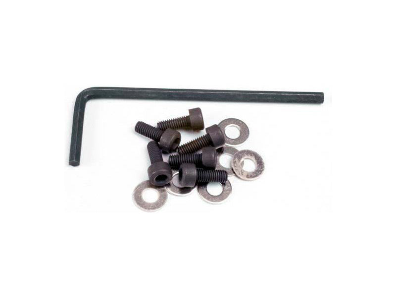 Traxxas šroub imbus ocel M3x8mm s podložkami (6), klíč
