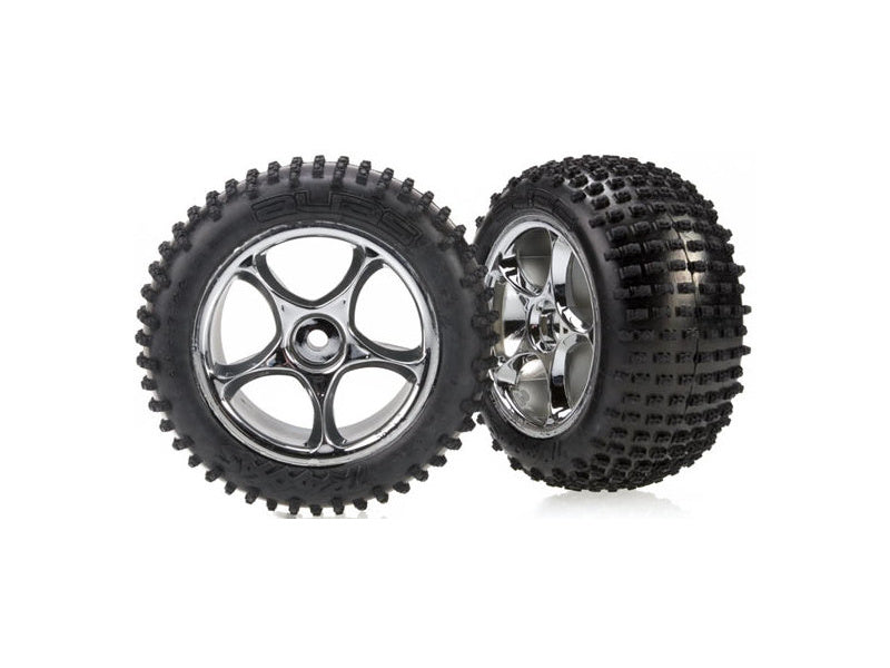 Traxxas kolo 2.2", disk Tracer stříbrný, pneu Alias (2)