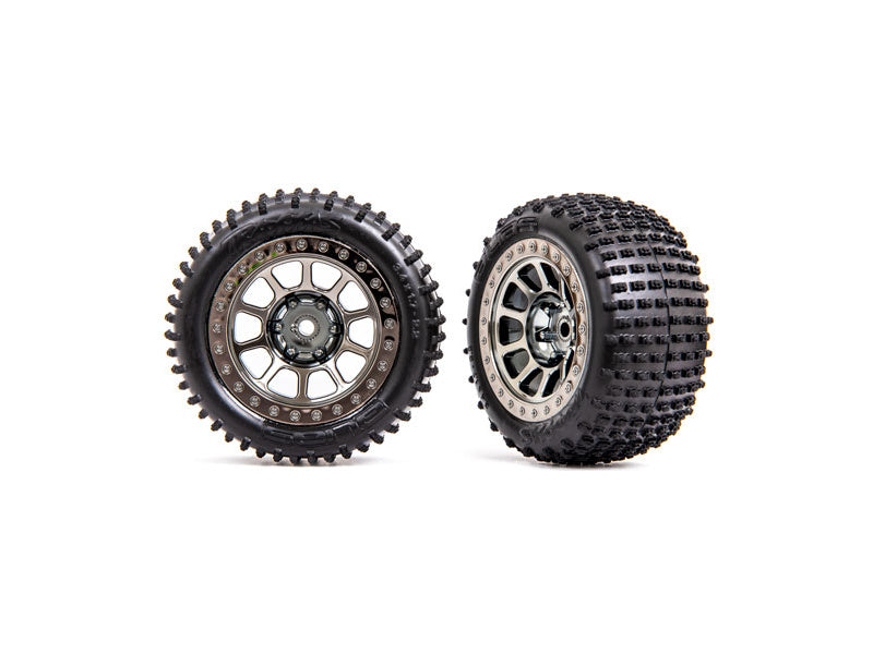 Traxxas kolo 2.2", disk černě chromovaný, pneu Alias (2) (zadní)