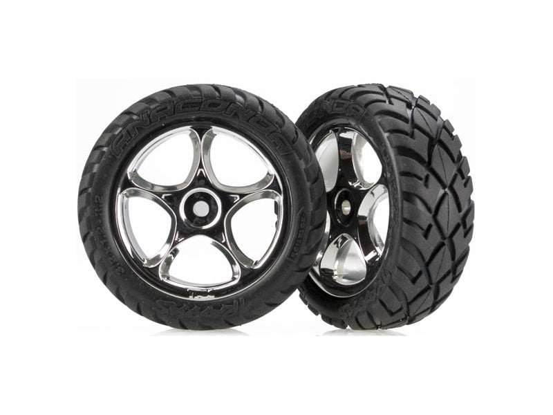 Traxxas kolo 2.2", disk Tracer Chrom, pneu Anaconda (2) (přední)