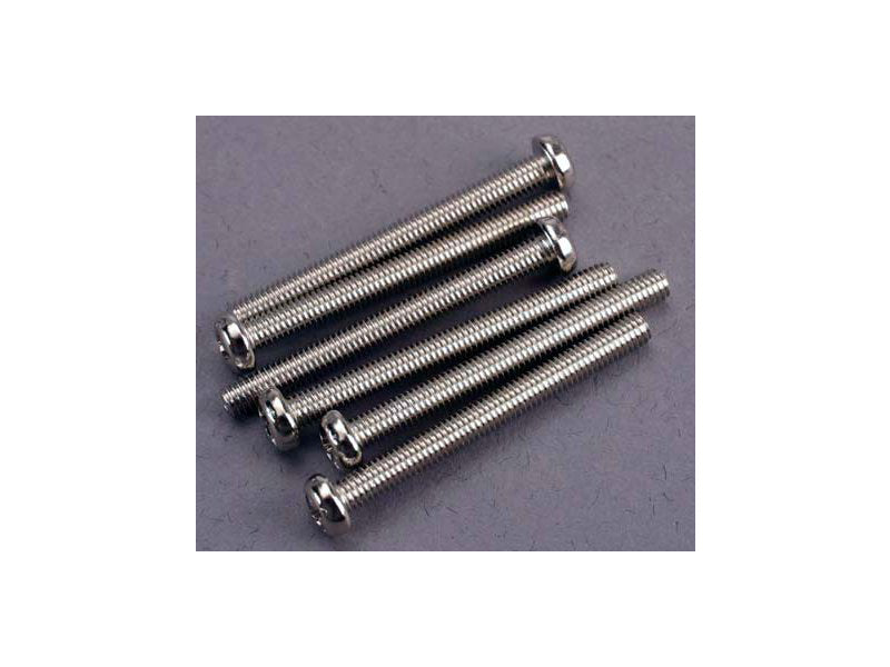 Traxxas šroub křížový M3x30mm půlkulatá hlava zink. (6)