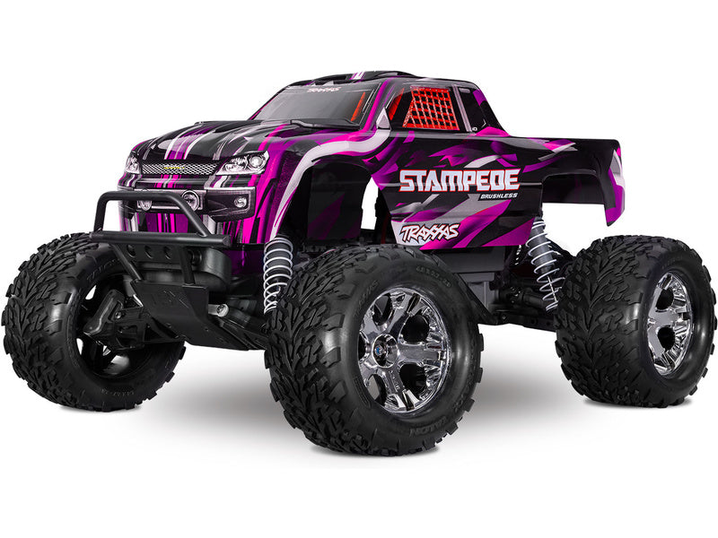Traxxas Stampede 1:10 BL-2s RTR růžový