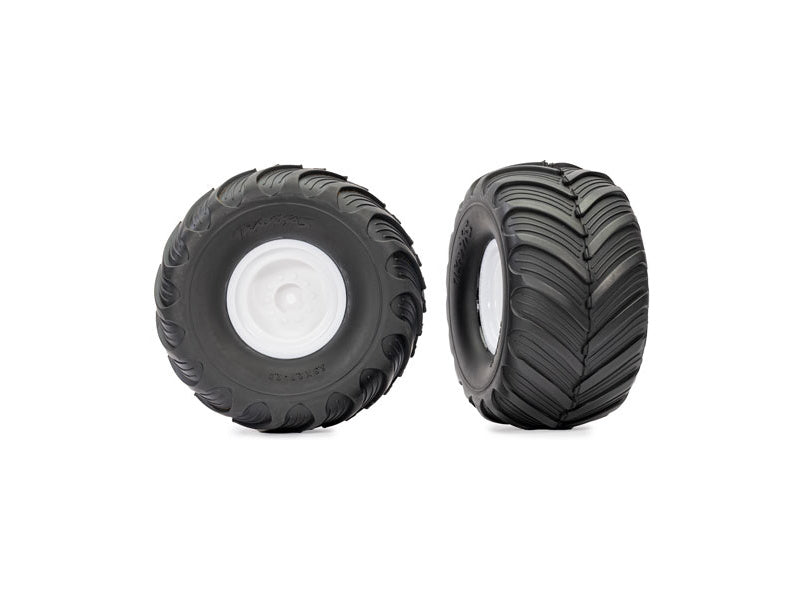 Traxxas kolo 2.0/3.0", disk bílý, pneu Terra Groove (2)